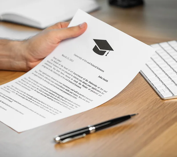 Selection of Candidate & Offer of Admission Letter
